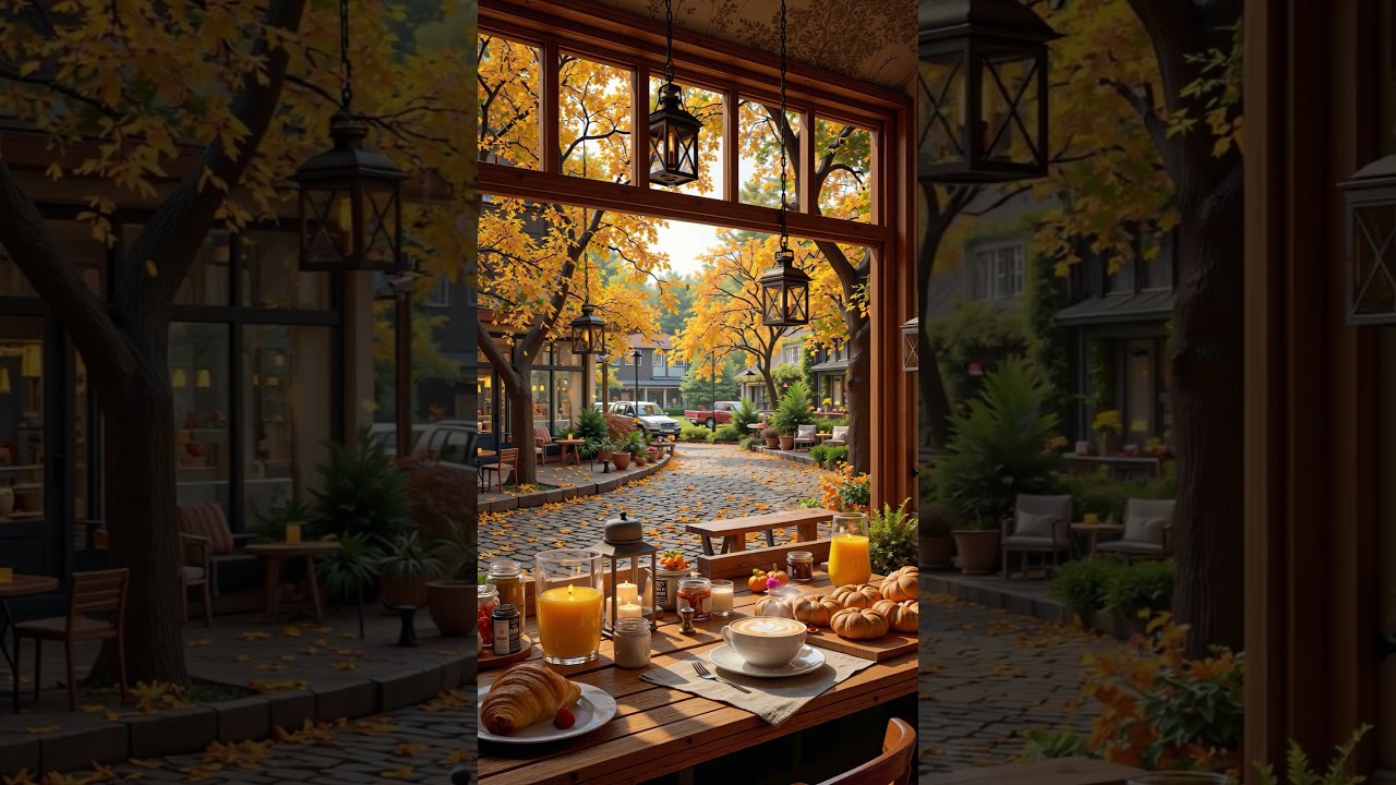 Morning Coffee & Autumn Jazz ☕🍁 Cozy Café Vibe