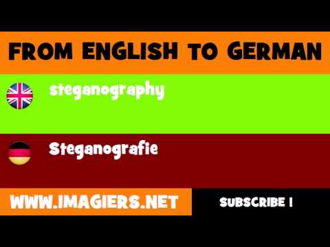 FROM ENGLISH TO GERMAN = steganography