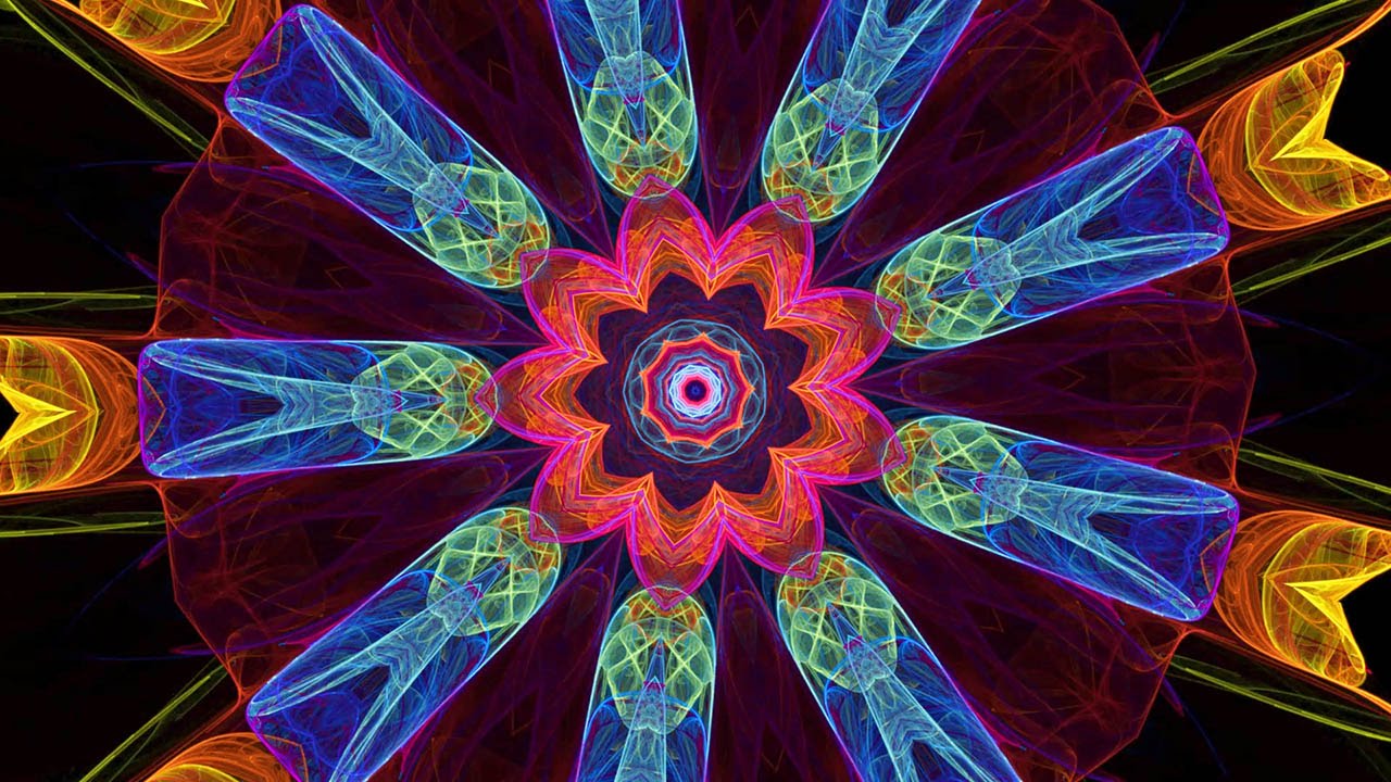 Mesmerizing Kaleidoscope Visuals with Relaxing Ambient Music 🎨