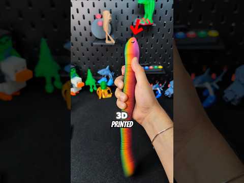 3D Printed RAINBOW Slinky Snake