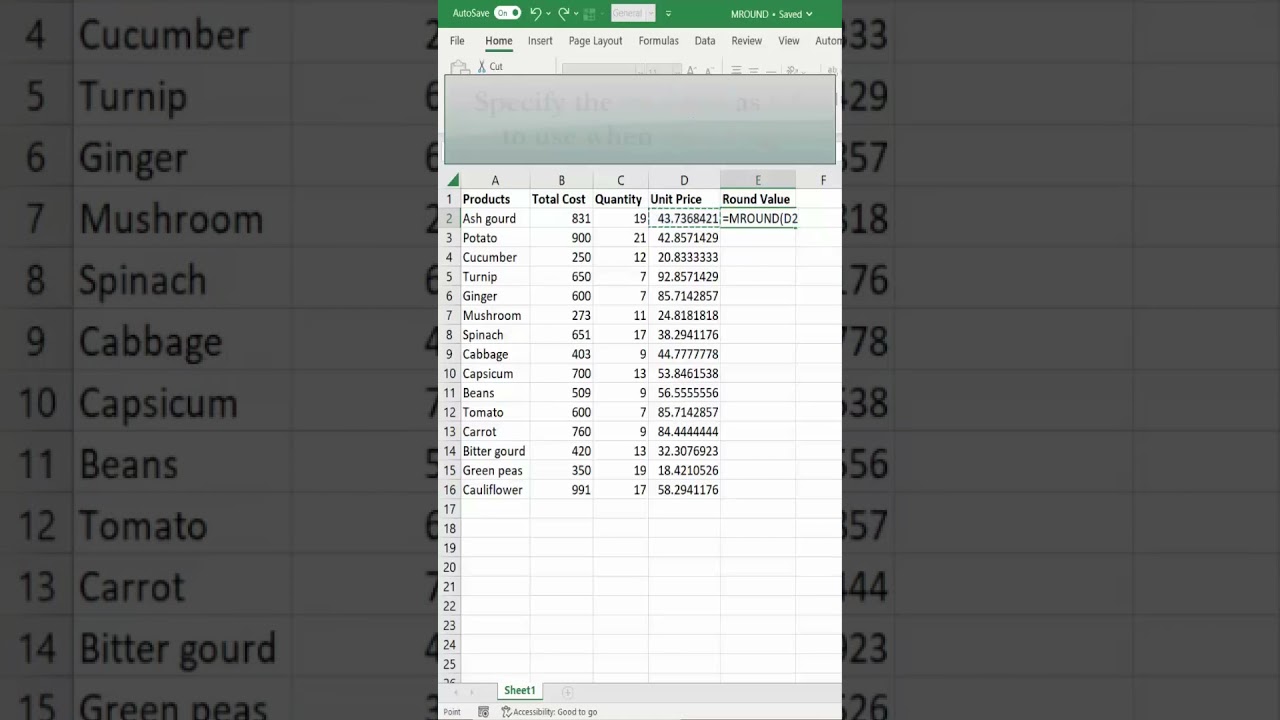 Master Precision Rounding in Excel with the MROUND Function 🔢