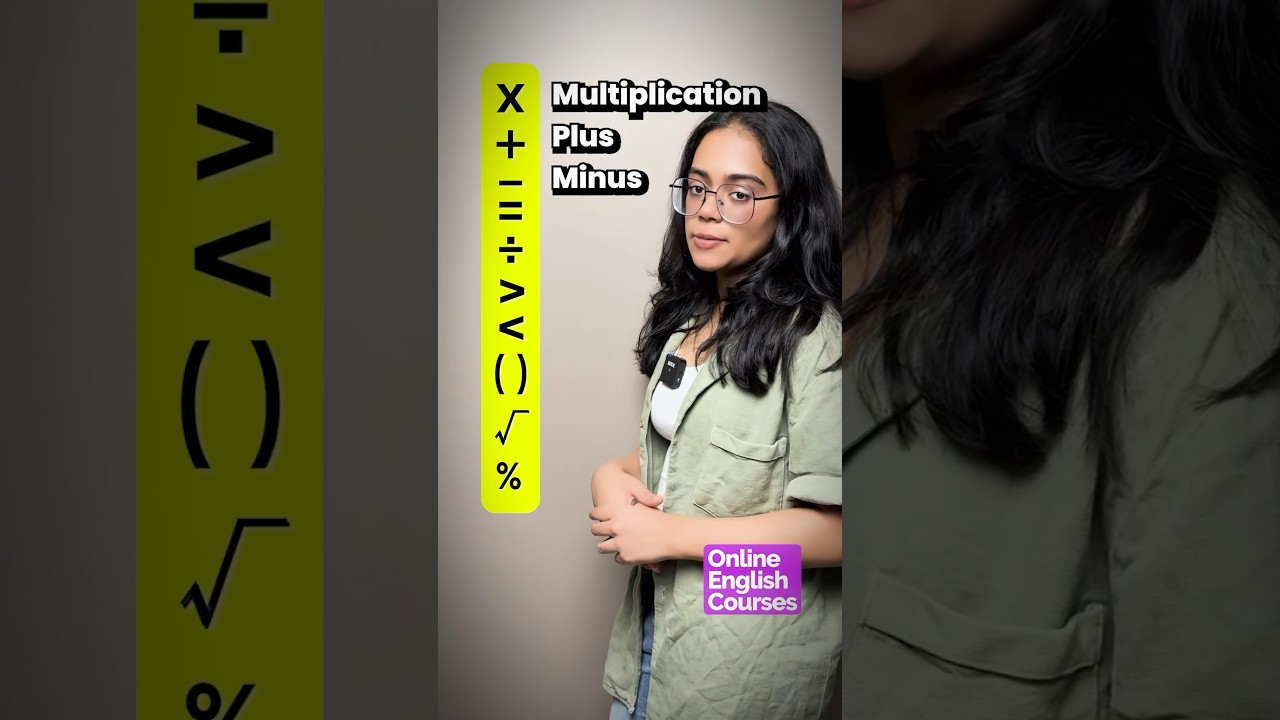 Understanding Math Signs: English Vocabulary for ESL Learners