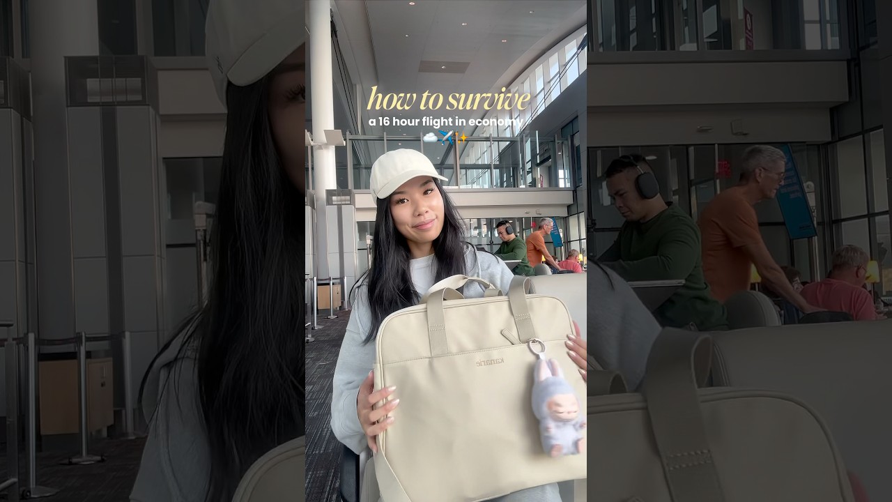 My Essential Airport Bag for Economy Travel ✈️