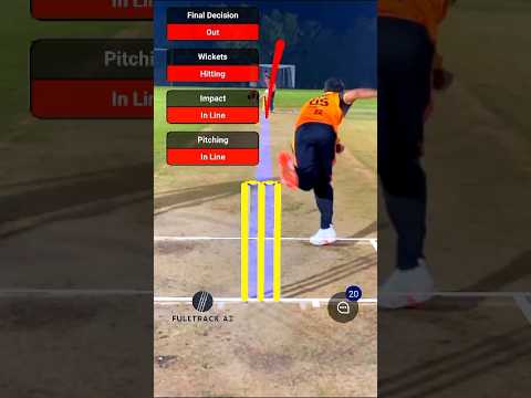 Fulltrack ai out or not out #shorts #cricket #lbw #shortsfeed