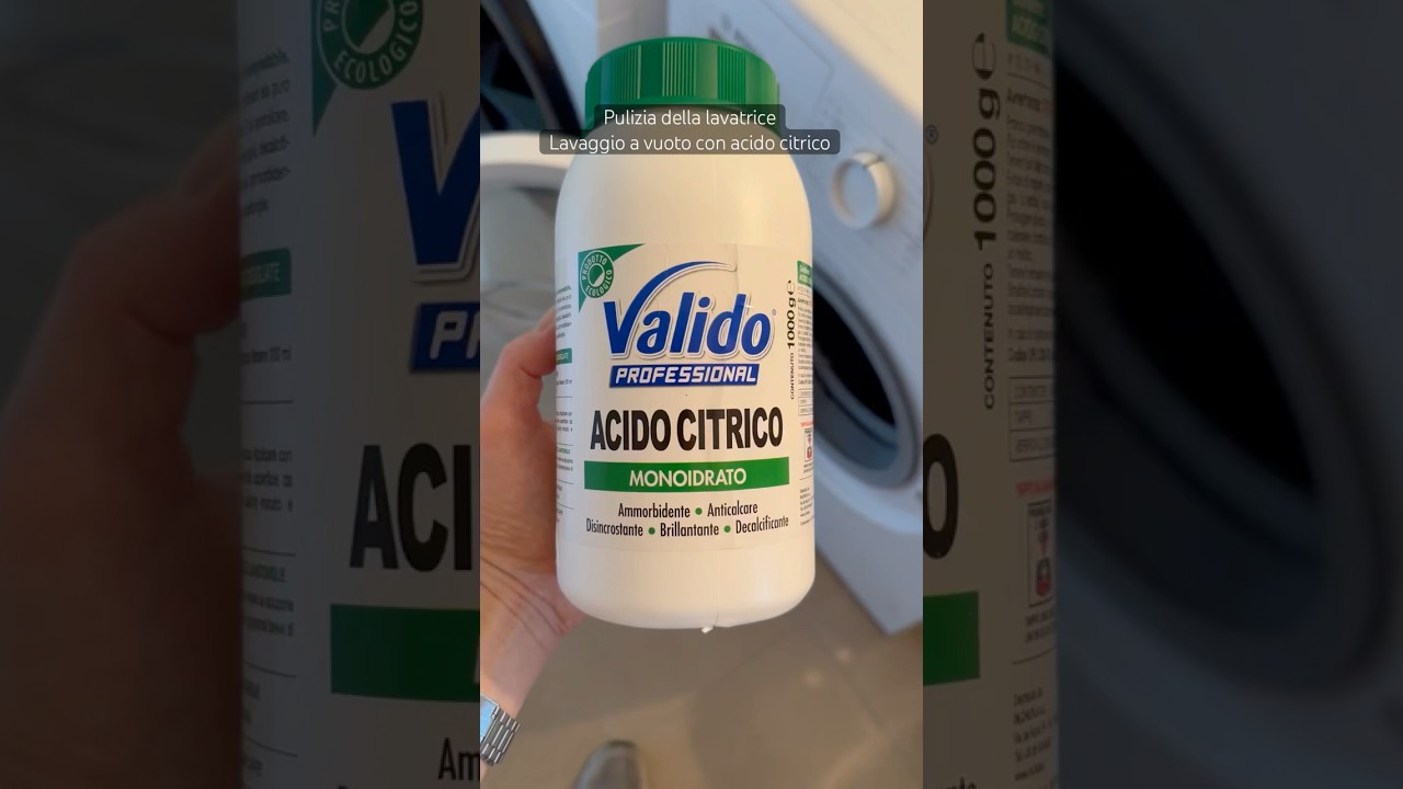 Pulizia Lavatrice con Acido Citrico 🧼