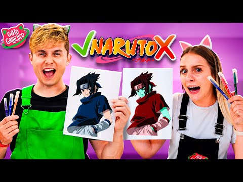 BATALHA COLORINDO DESENHOS COM 3 CORES !!! | Naruto, Sonic, Cat Noir, Miraculous Ladybug