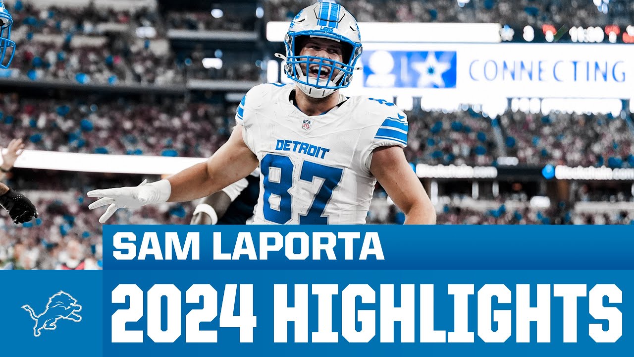 Sam LaPorta's Top Highlights | 2024 Detroit Lions ⚡