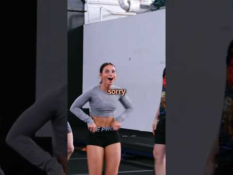 A little too much โ ๏ธ #cheer #stunt #shorts