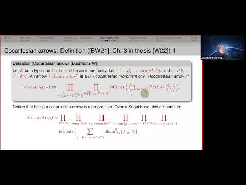 Jonathan Weinberger, Synthetic fibered (∞,1)-category theory