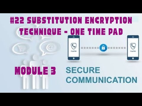 SC Modul 3 Part 7 - Substitution encryption technique - One time pad