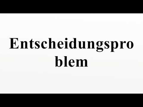 Entscheidungsproblem