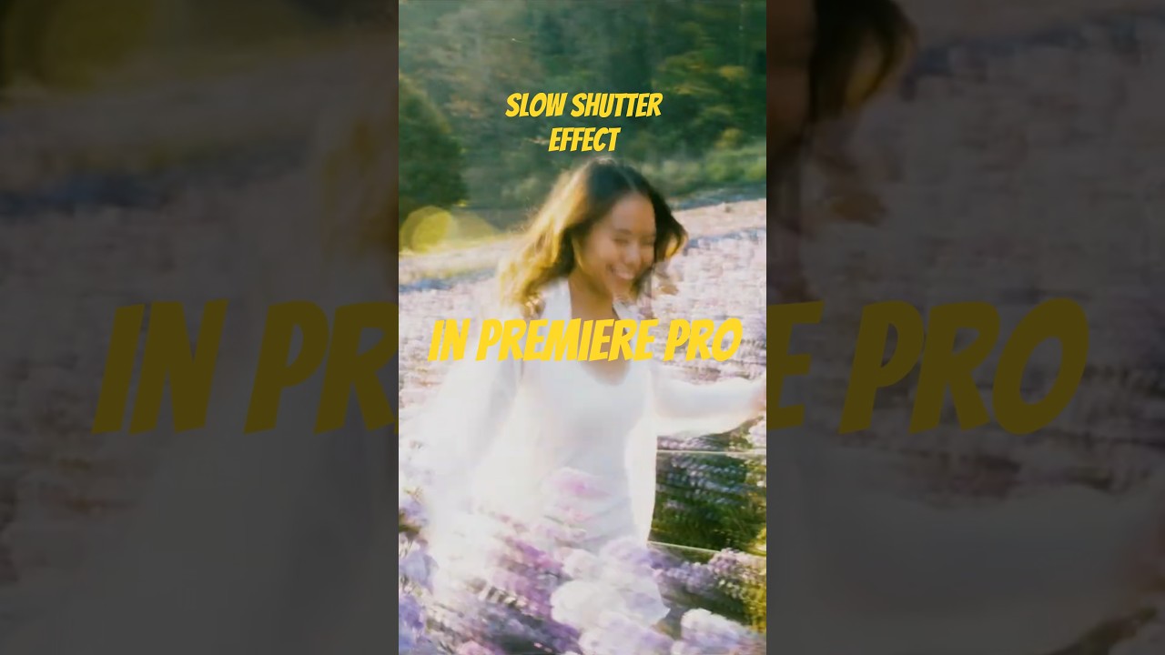 Simple Slow Shutter Effect in Premiere Pro 🎬