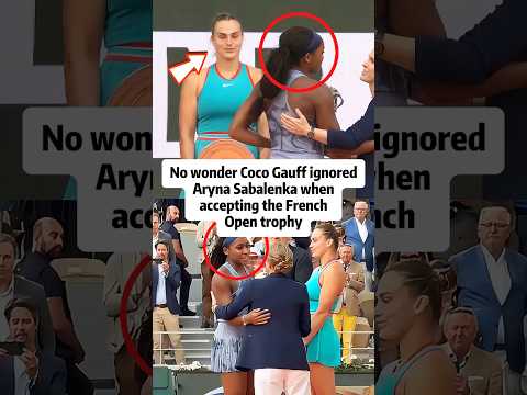 No wonder Coco Gauff ignored Aryna Sabalenka.#shorts#cocogauff#arynasabalenka#celebrity#actor