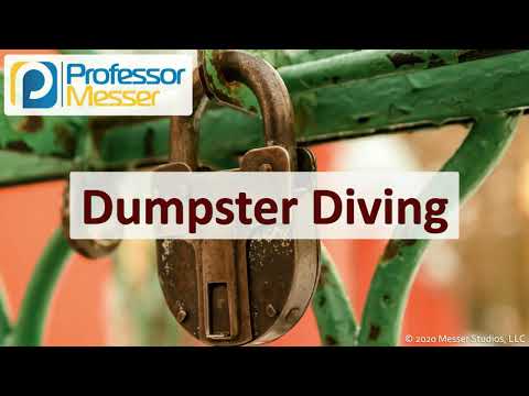 Dumpster Diving - SY0-601 CompTIA Security+ : 1.1