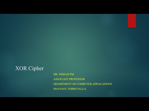 XOR Cipher - Malayalam
