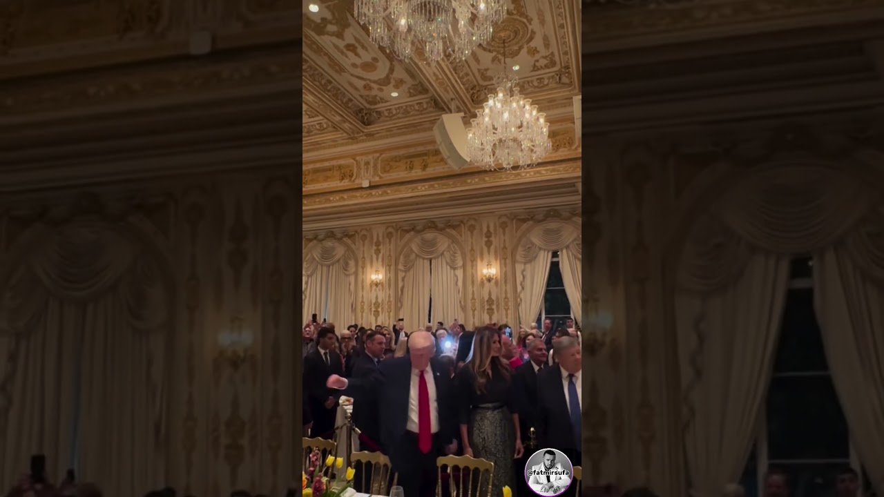 Trump and Melania Celebrate Thanksgiving at Mar-a-Lago 🦃