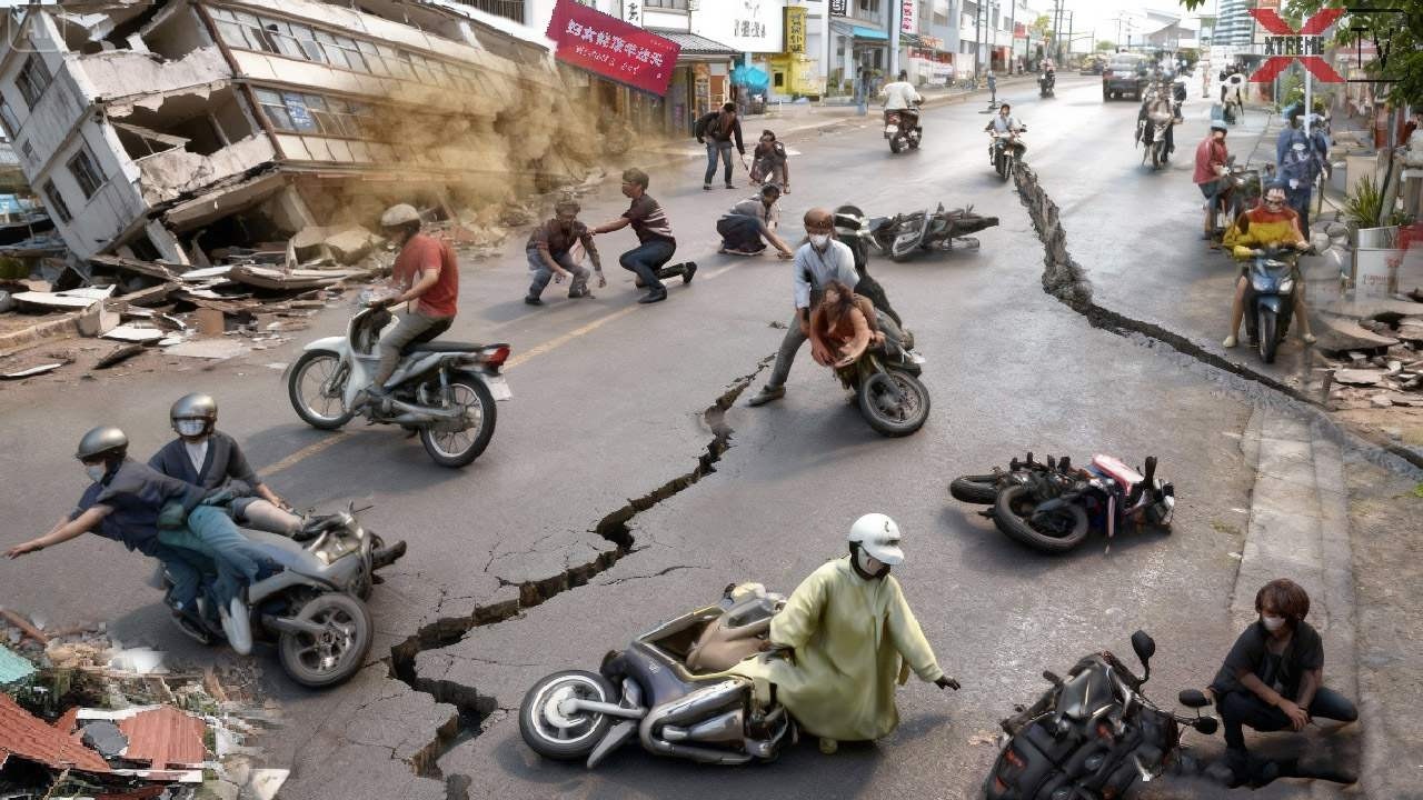 Breaking: 7.9 & 7.5 Magnitude Earthquakes Hit China – Buildings Collapse and Chaos Ensues 🌏