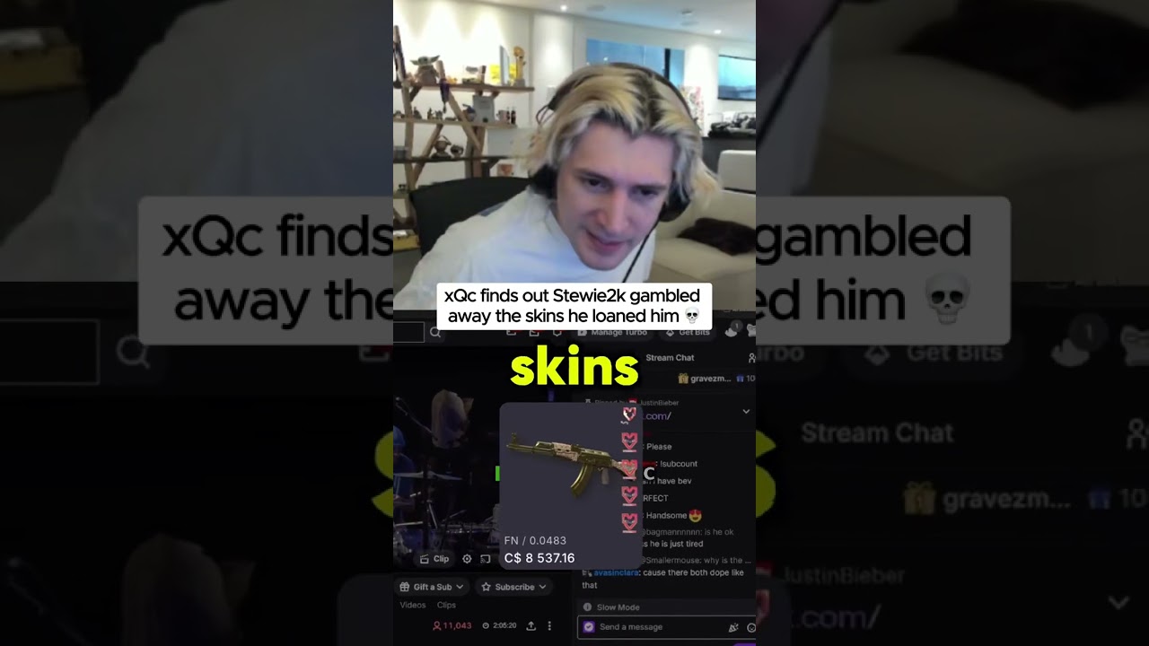xQc Reacts to Stewie2k Selling Skins 💀