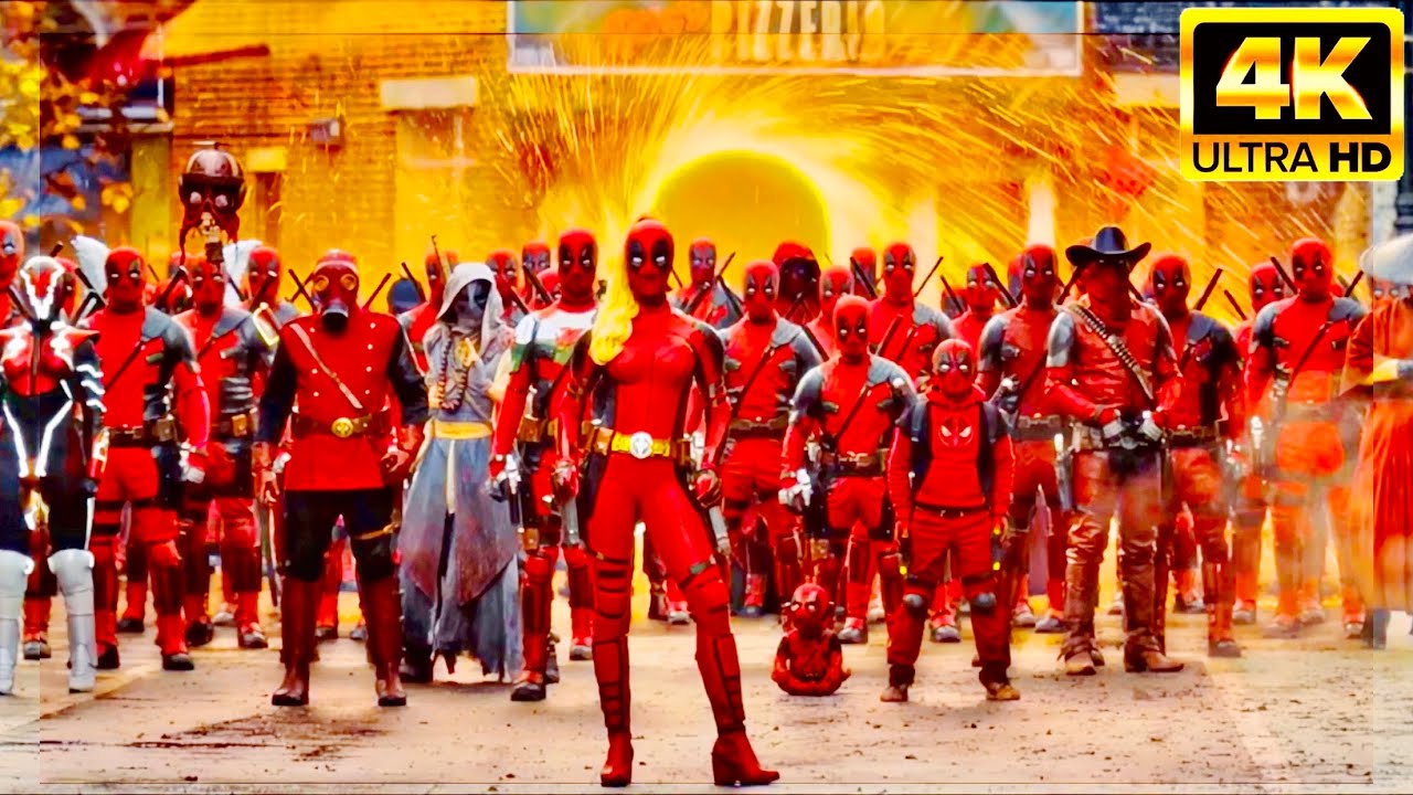 Deadpool Variants & Portal Scene with Wolverine