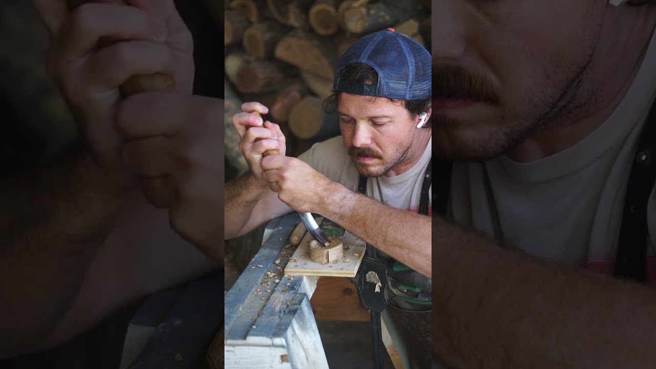 Carving a Spoon from Almond Wood π°