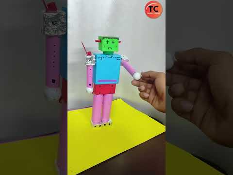 Wow! MATHOBOT | Robot made of 3D Shapes | Maths Project #creative #innovation #schoolproject