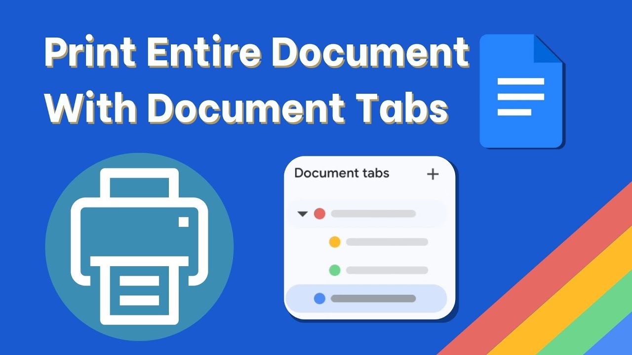 How to Print All Tabs in Your Google Document 📄