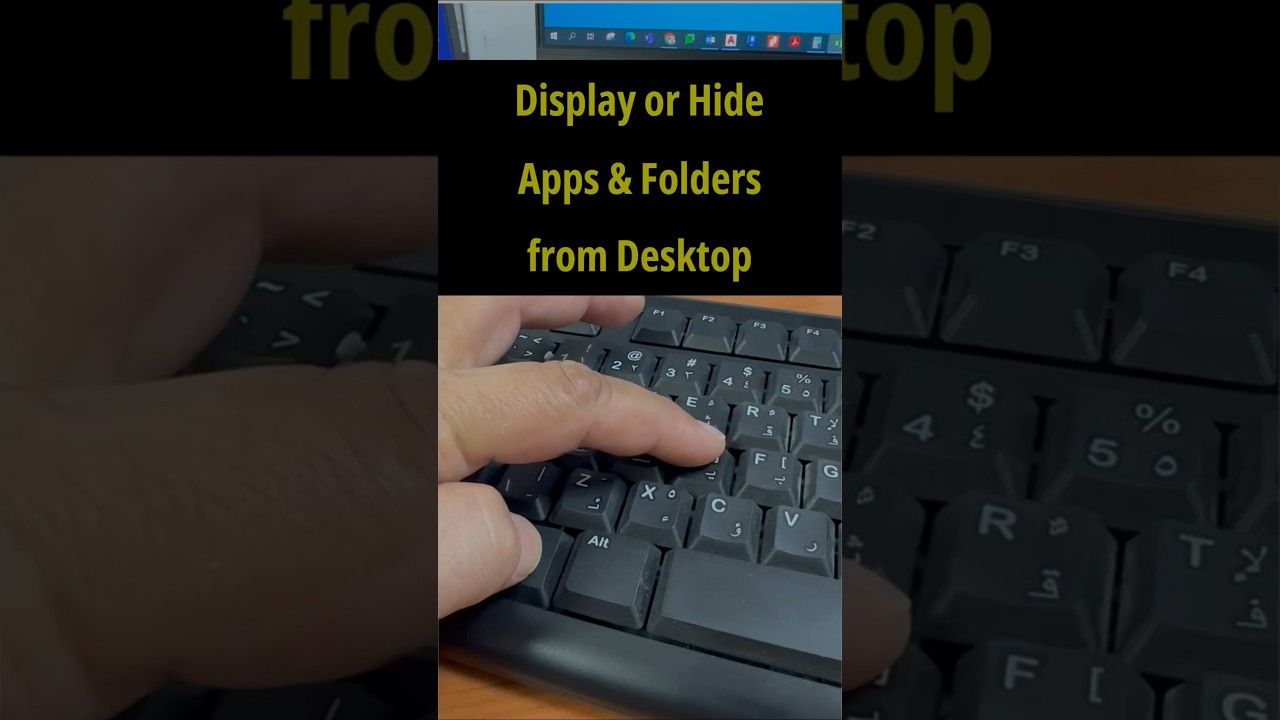 Quickly Hide or Show Apps & Folders on Your Desktop with Keyboard Shortcuts 🔑