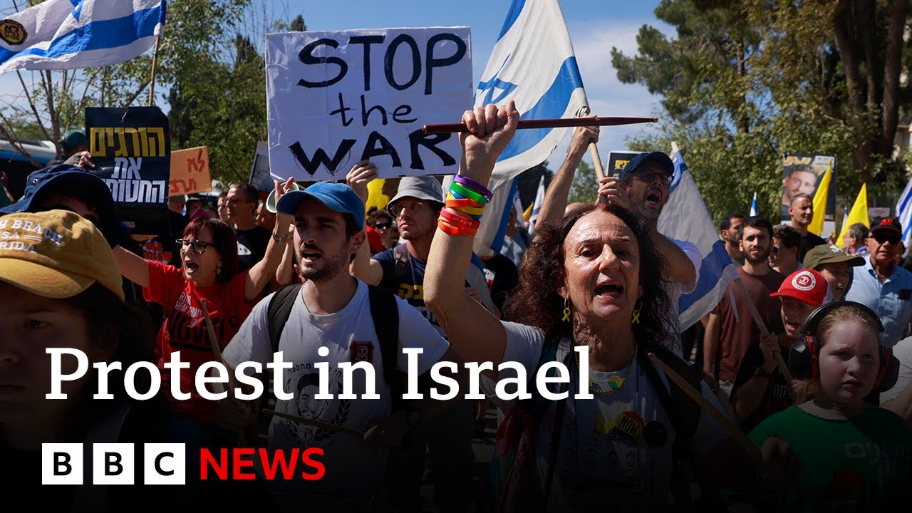 Nationwide Protests Erupt in Israel Against Gaza Occupation Plan Amid Palestinian Displacement
