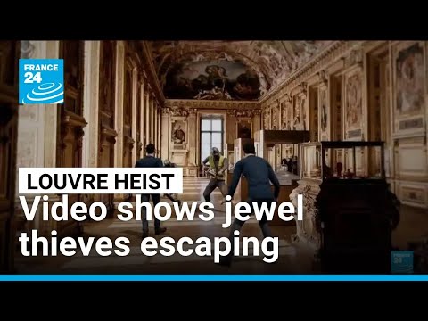 Paris Louvre heist: Video shows jewel thieves escaping • FRANCE 24 English