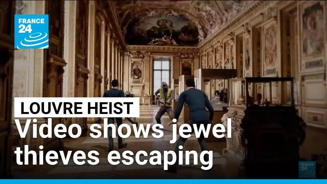 Louvre Heist Caught on Video: Thieves Escape Using Mechanical Ladder 🖼️