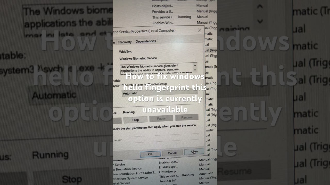 Fix Windows Hello Fingerprint Unavailable 🔒