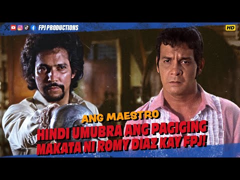 FPJ inespada si Romy Diaz. Punit ang Pantalon! | Ang Mestro | 2K | Fernando Poe Jr.