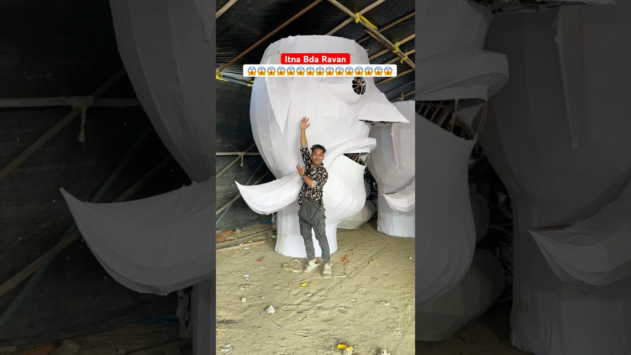 Dushera 2025 | Delhi Ravan Making | Delhi Ravan Market 2025 #dushera #shorts #youtubeshorts #ravan