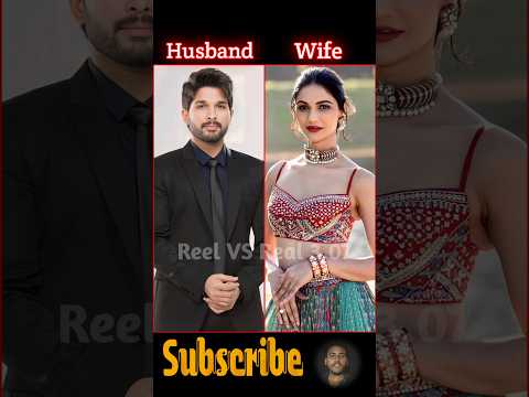 South Indian Actors & Their Beautiful Wives 😍 | #alluarjun #wife #actors #shorts #southactors