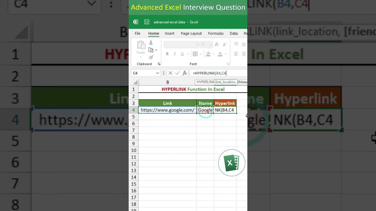 Excel HYPERLINK Function & Tips π