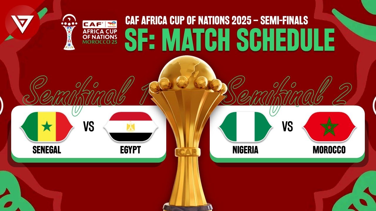 CAF Africa Cup of Nations 2025 Semi-Finals Schedule