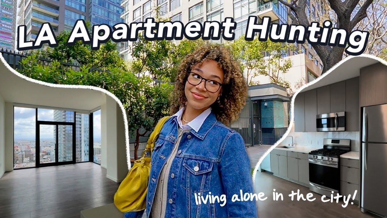 APARTMENT HUNTING IN LA! ποΈ touring downtown high rises + lofts w/ prices *moving diaries*