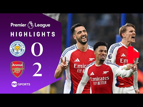 Mikel Merino Brace Keeps Title Hopes Alive 👏 | Leicester 0-2 Arsenal | Premier League Highlights