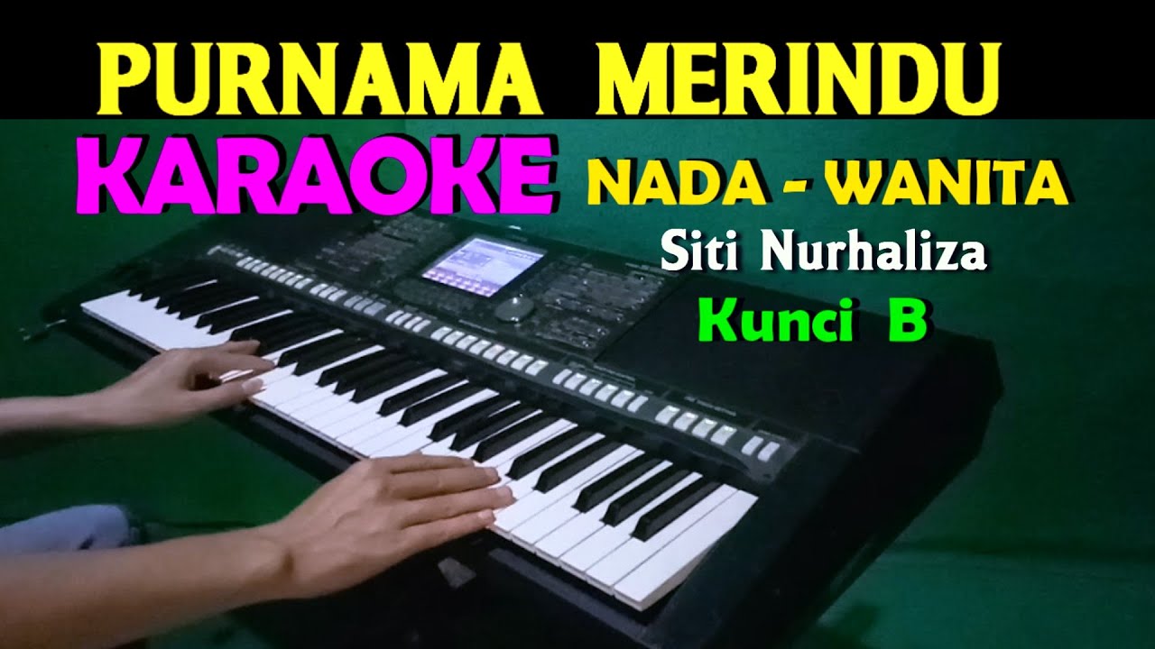 Purnama Merindu - Siti Nurhaliza Karaoke 🎤