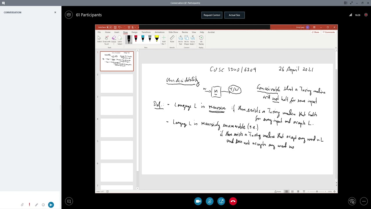 Undecidability & Encoding of Turing Machines β COSC3340 Lecture 04/26 π§
