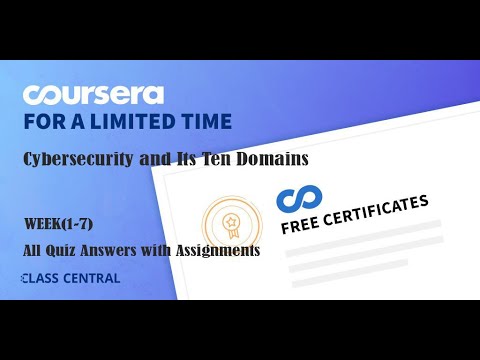 Cybersecurity and Its Ten Domains, week (1-7) All Quiz Answers with Assignments.