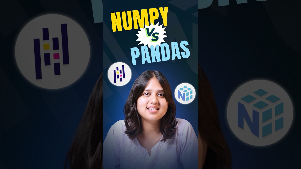 Numpy vs Pandas Explained: Key Differences and Uses | Intellipaat #shorts
