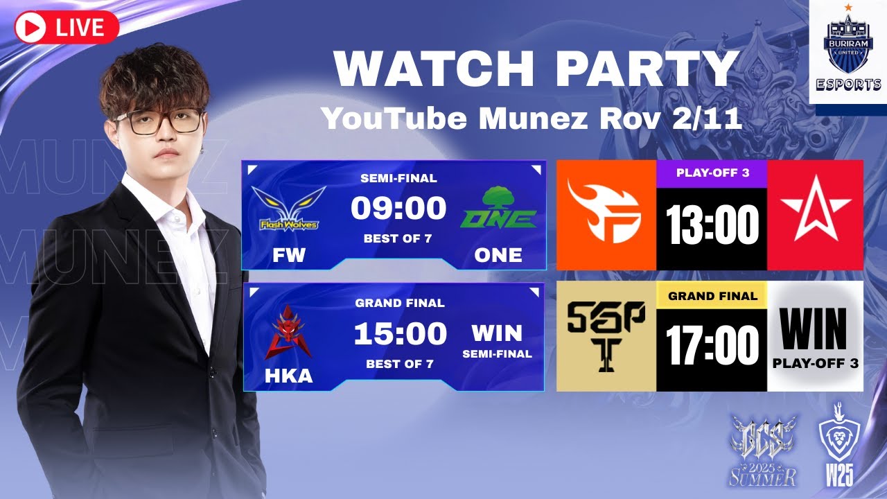 ชมถ่ายทอดสดรอบชิง AOG ระหว่าง SGP กับ FPT พร้อมลุ้นจับสาย BRU 🎮