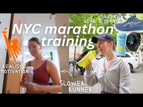 A realistic week of TCS New York City Marathon training | *summer heat, gear & chats*