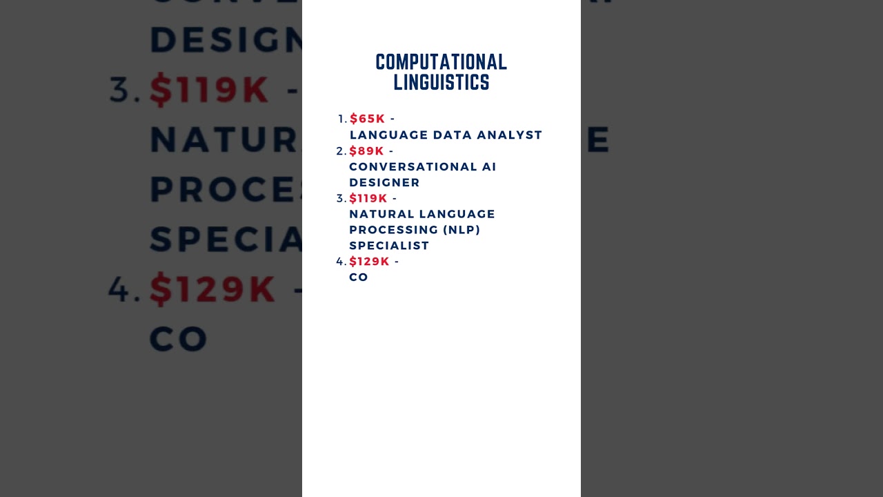 5 Top 5 High-Paying Careers for Computational Linguistics Graduates (3/2025)