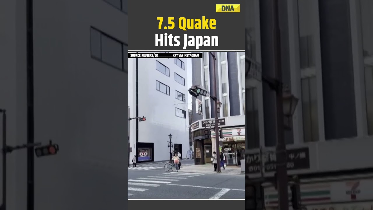 Japan Earthquake: Street Lights Shake, Signals Flicker As 7.5 Magnitude Earthquake Strikes Japan