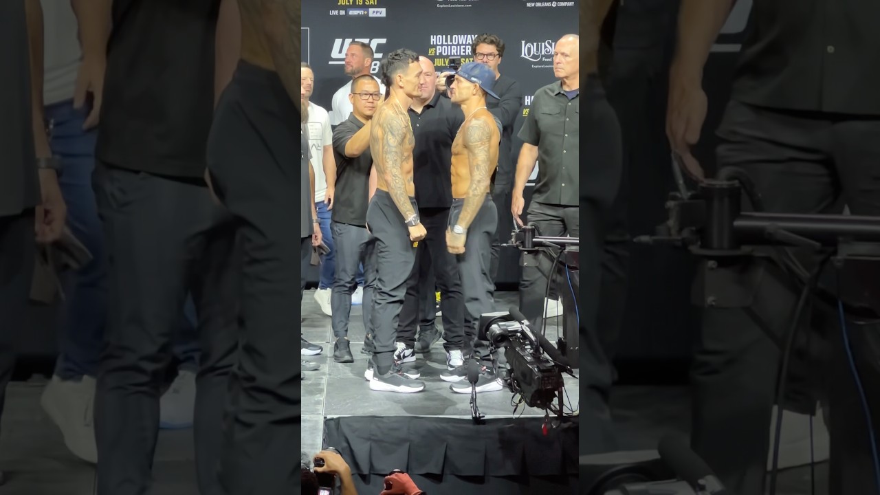 😤💎 MAX HOLLOWAY VS DUSTIN POIRIER FINAL FACE OFF (UFC 318)
