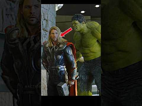 Thor 😎 Avengers Base Attack Hulk mark hidden things #shorts #actio #actionweb