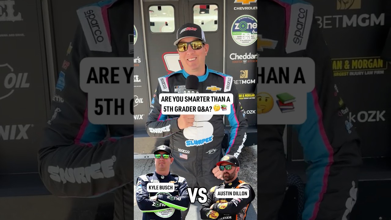 Are Kyle Busch and Austin Dillon Smarter Than a 5th Grader? 🧠
