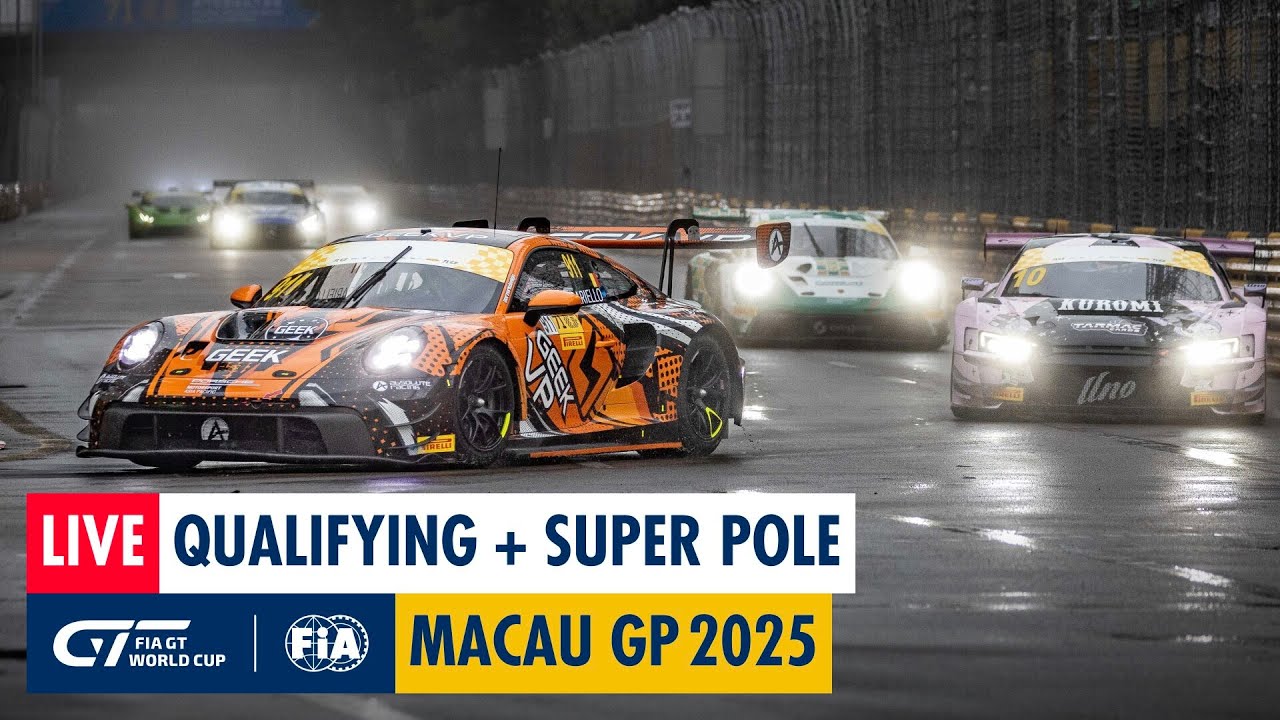 LIVE: FIA GT & F4 Qualifying at Macau GP 2025 🏎️